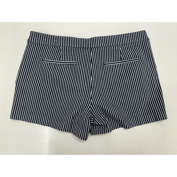 Loft Womens Shorts Size 12 The Riviera Short Blue White Striped Denim JeanShort - Picture 7 of 11